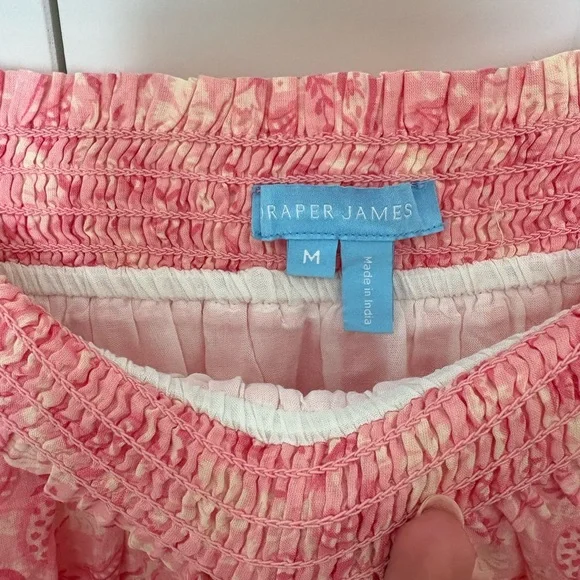 Draper James Pink Paisley Ruffle Skirt. Size M - Picture 2 of 2